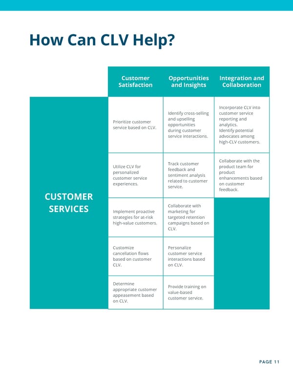 Customer Lifetime Value As Your North Star - Page 11