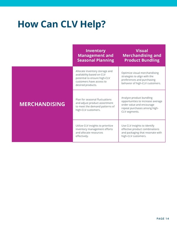 Customer Lifetime Value As Your North Star - Page 14