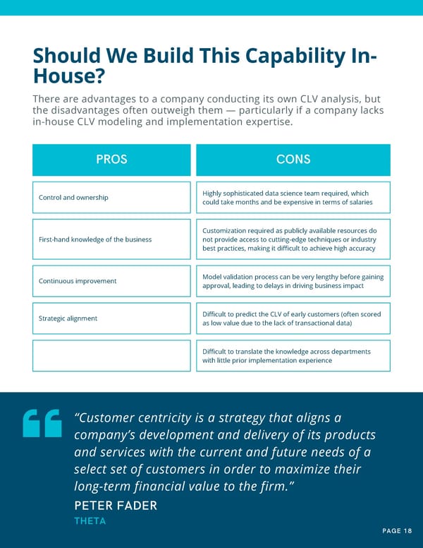 Customer Lifetime Value As Your North Star - Page 18